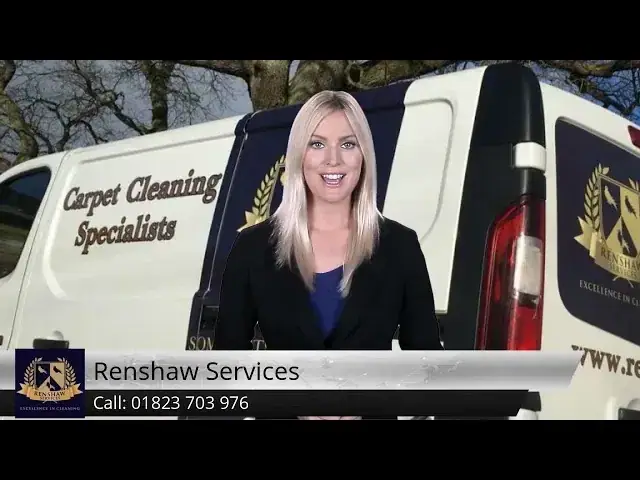 Renshaw Services team member beside the branded company van